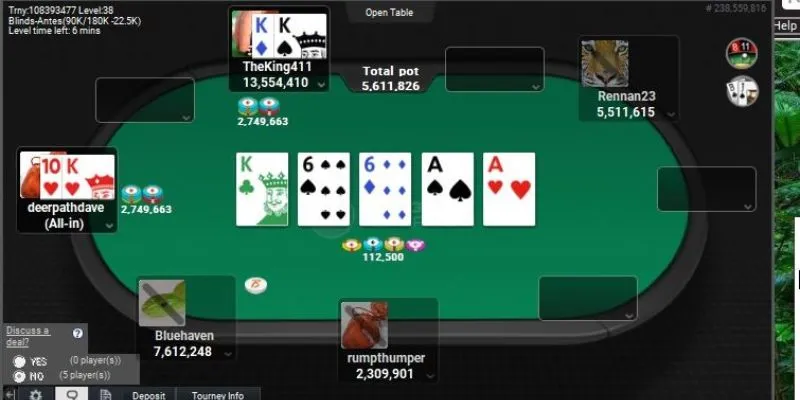 Các bộ bài trong game Poker